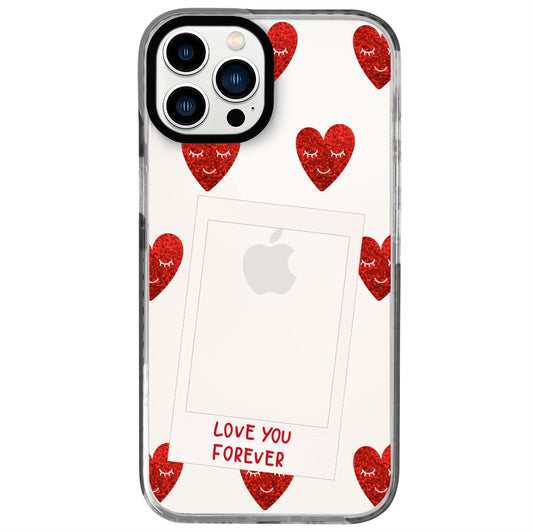 iPhone 12 Pro Max Love You Forever Polaroid Telefon Kılıfı