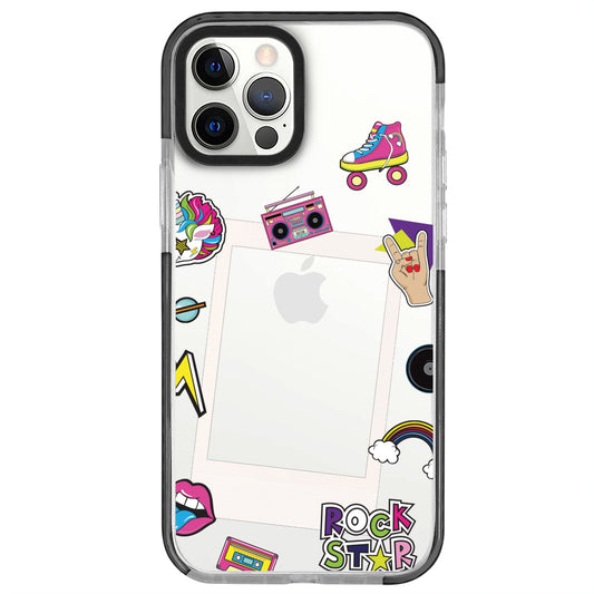 iPhone 12 Pro Rock Star Polaroid Telefon Kılıfı