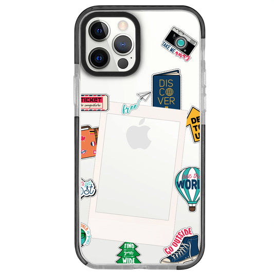iPhone 12 Pro De Tour Polaroid Telefon Kılıfı