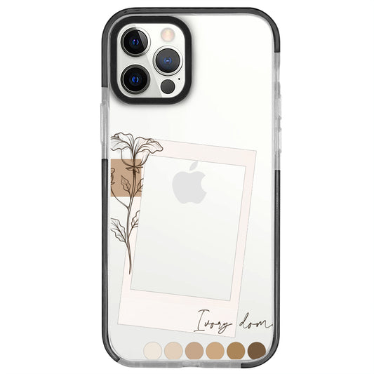 iPhone 12 Pro Brown Tones Polaroid Telefon Kılıfı