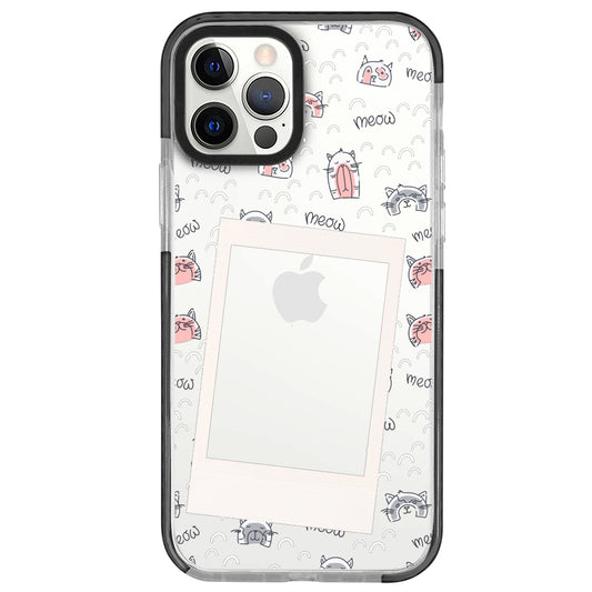 iPhone 12 Pro Sweet Cat Polaroid Telefon Kılıfı