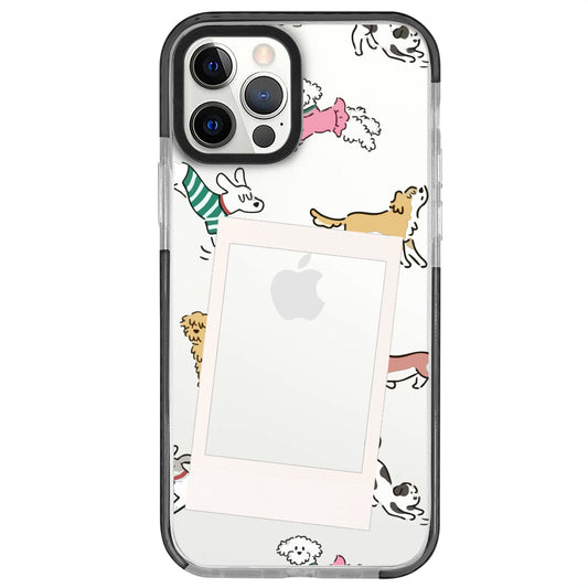 iPhone 12 Pro Sweet Dog Polaroid Telefon Kılıfı