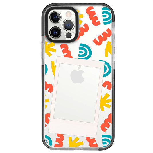 iPhone 12 Pro Colorful Polaroid Telefon Kılıfı