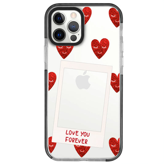 iPhone 12 Pro Love You Forever Polaroid Telefon Kılıfı