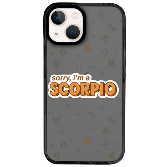 iPhone 13 Akrep Burcu Sorry Zodiac Telefon Kılıfı - Cool Black