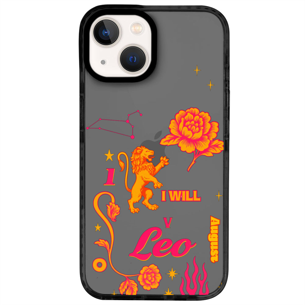 iPhone 13 Aslan Burcu The Emperor Telefon Kılıfı - Cool Black