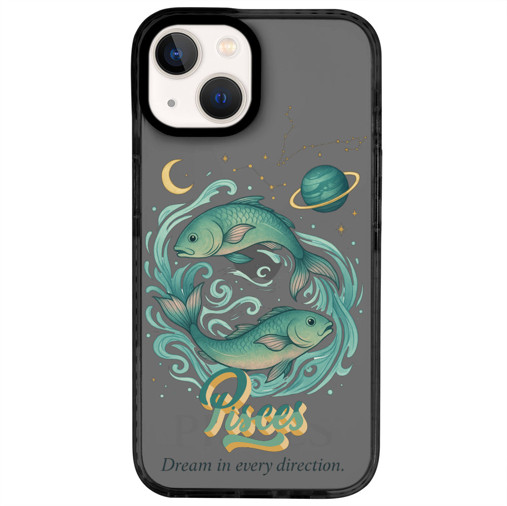 iPhone 13 Balık Burcu Way of Aries Telefon Kılıfı - Cool Black