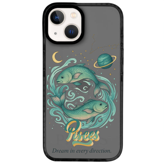 iPhone 13 Balık Burcu Way of Aries Telefon Kılıfı - Cool Black