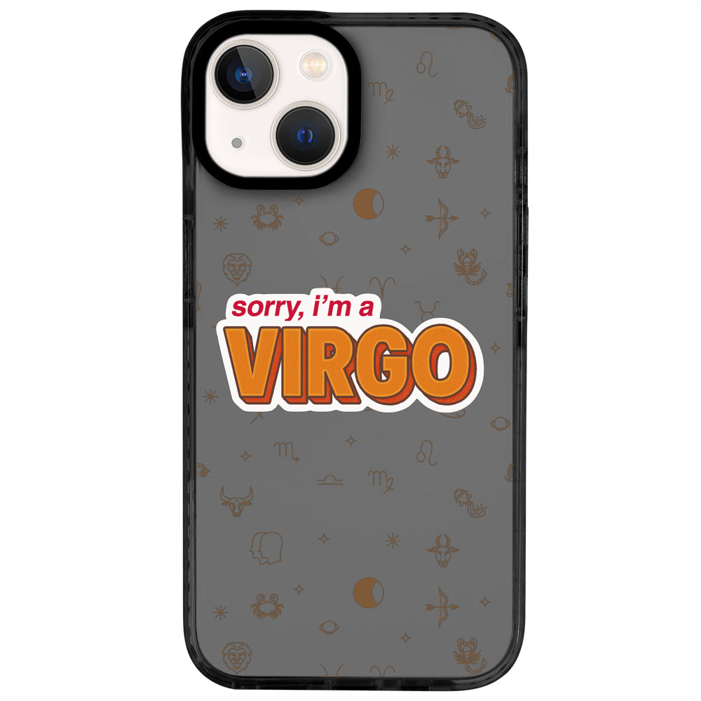 iPhone 13 Başak Burcu Sorry Zodiac Telefon Kılıfı - Cool Black