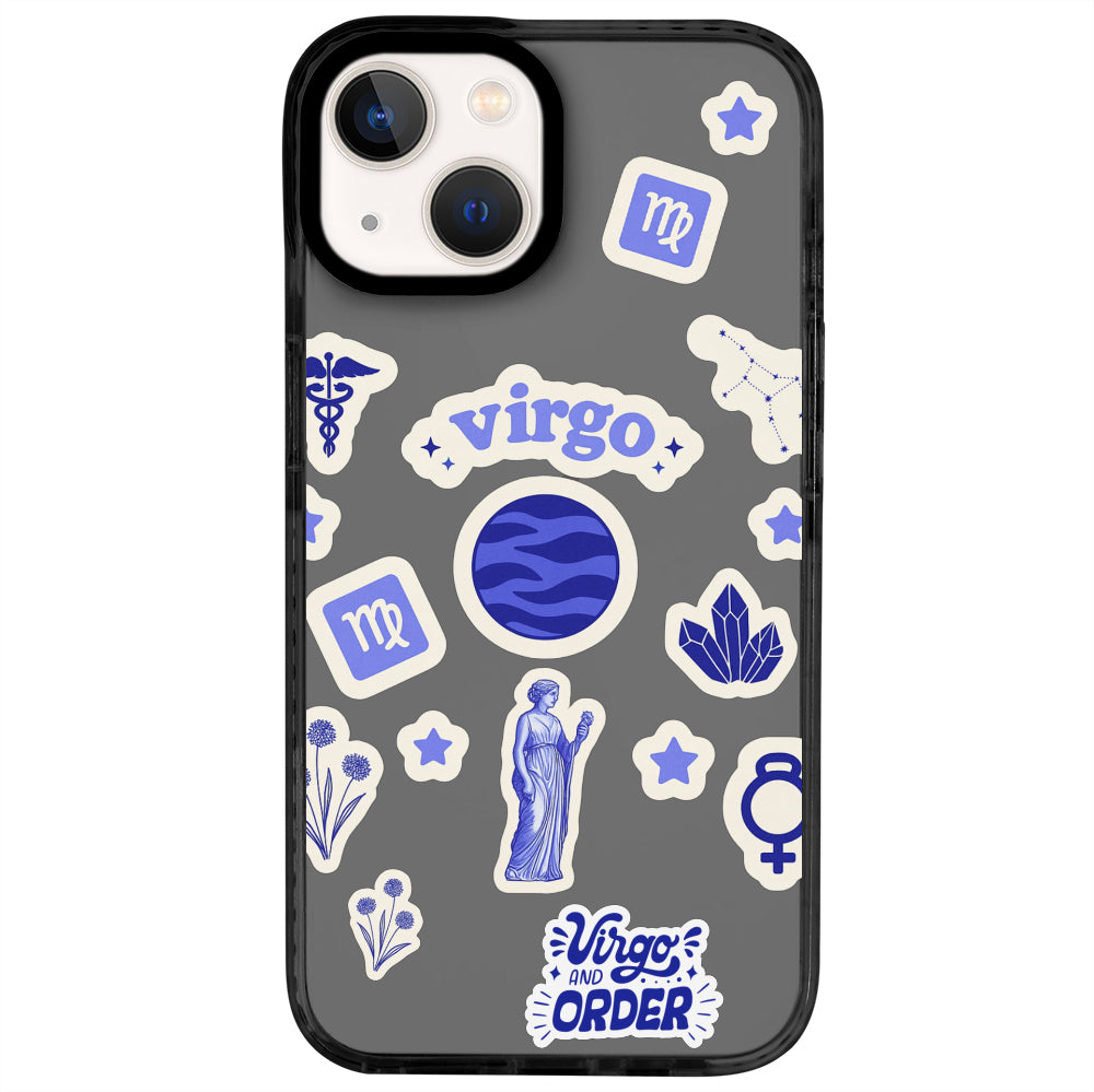 iPhone 13 Başak Burcu Sweet Rules Telefon Kılıfı - Cool Black