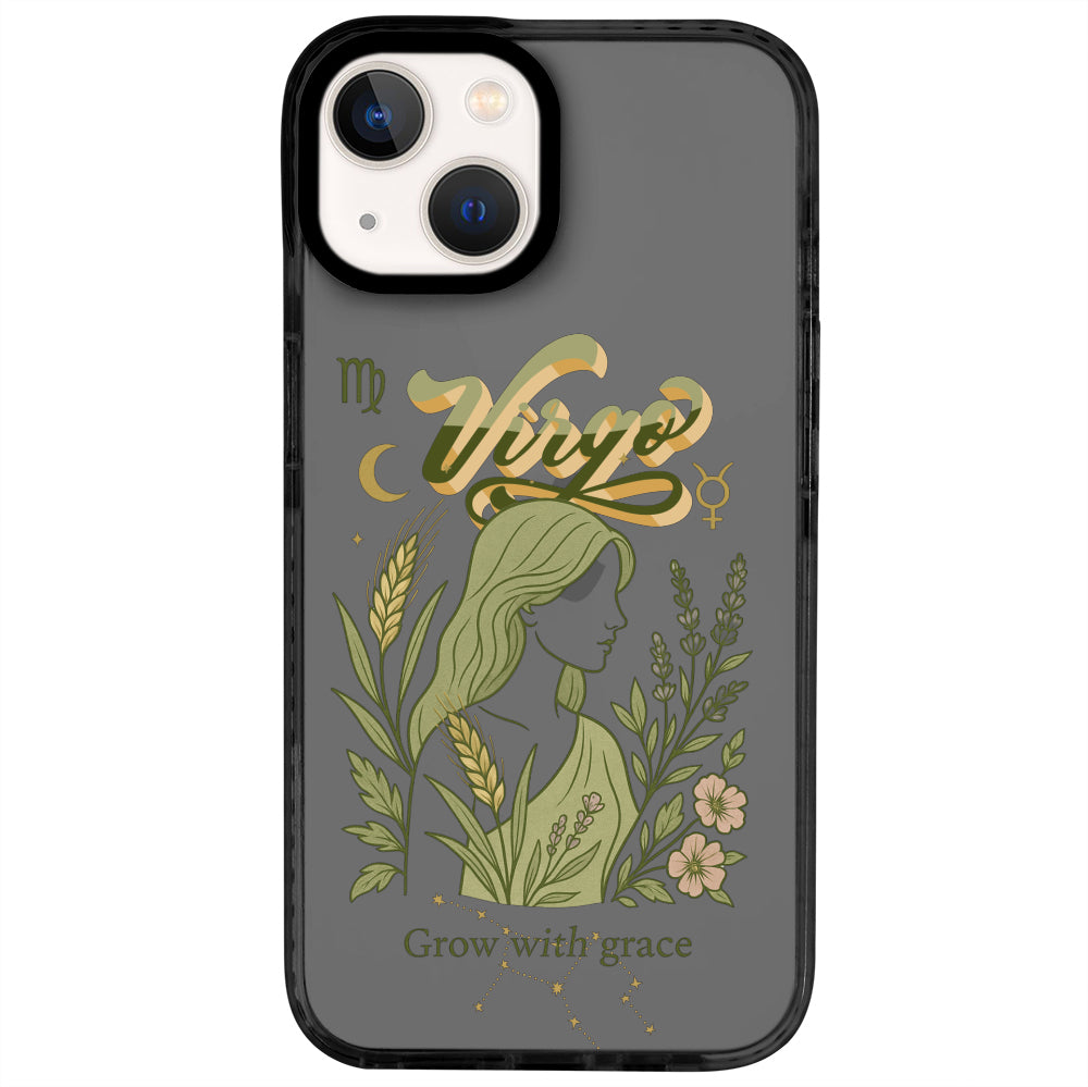 iPhone 13 Başak Burcu Way of Aries Telefon Kılıfı - Cool Black