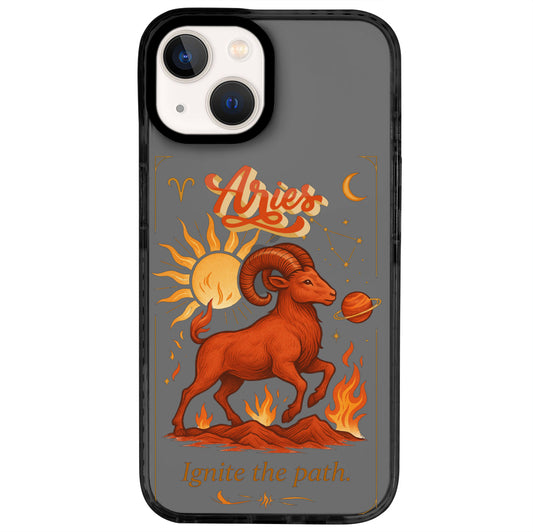 iPhone 13 Koç Burcu Way of Aries Telefon Kılıfı - Cool Black