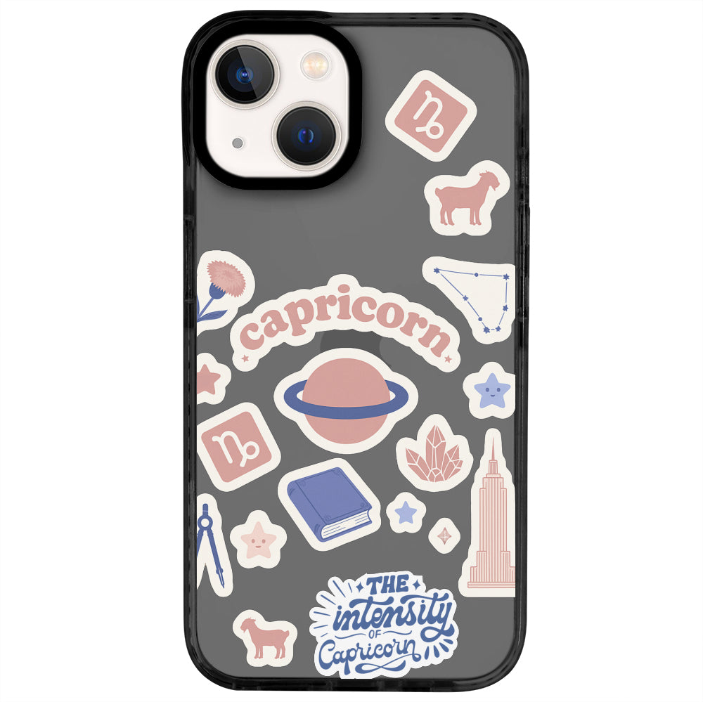 iPhone 13 Oğlak Burcu Sweet Rules Telefon Kılıfı - Cool Black
