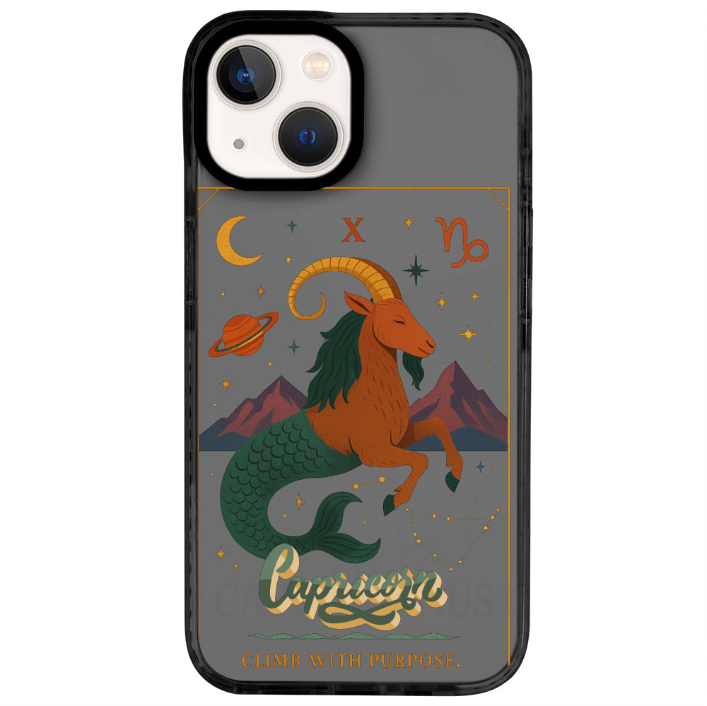 iPhone 13 Oğlak Burcu Way of Aries Telefon Kılıfı - Cool Black