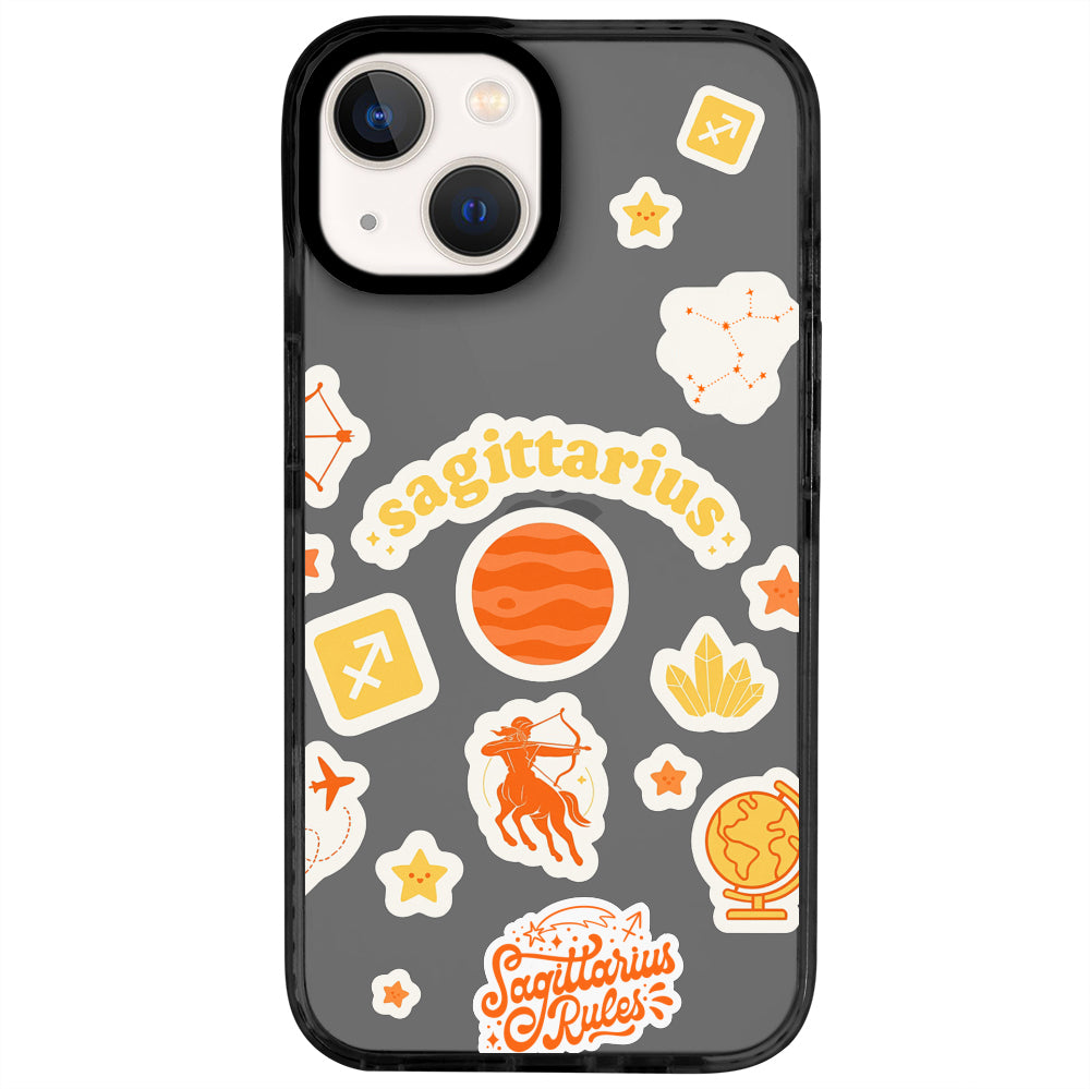 iPhone 13 Yay Burcu Sweet Rules Telefon Kılıfı - Cool Black