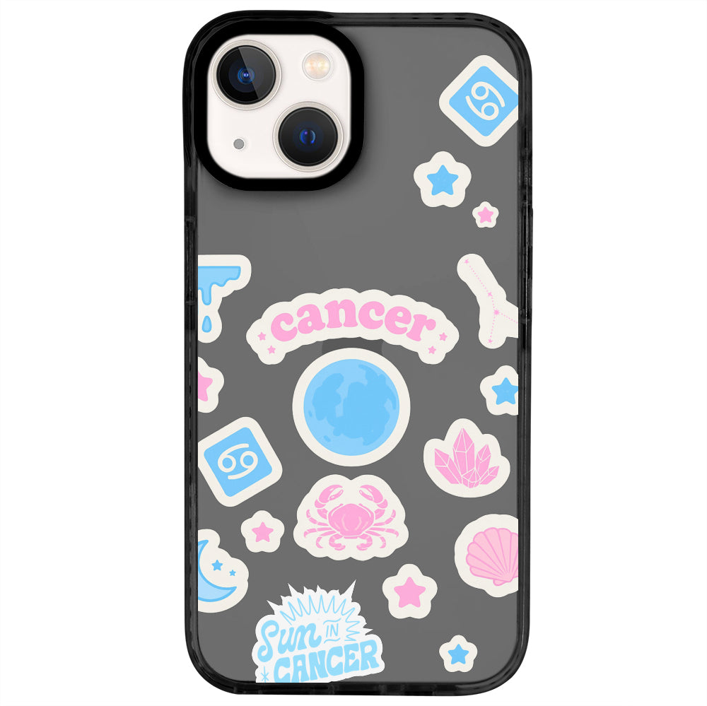 iPhone 13 Yengeç Burcu Sweet Rules Telefon Kılıfı - Cool Black