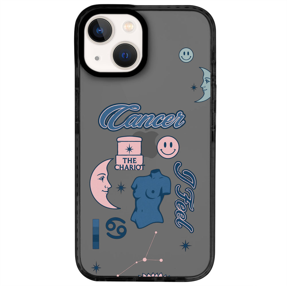 iPhone 13 Yengeç Burcu The Emperor Telefon Kılıfı - Cool Black