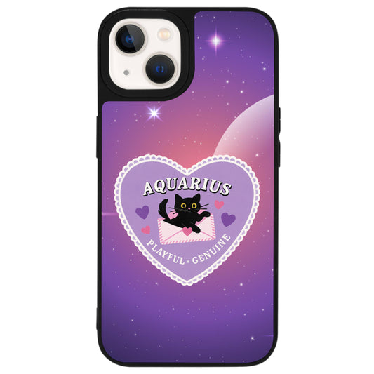 iPhone 13 Kova Burcu Heart In Stars Telefon Kılıfı - Popsoketsiz