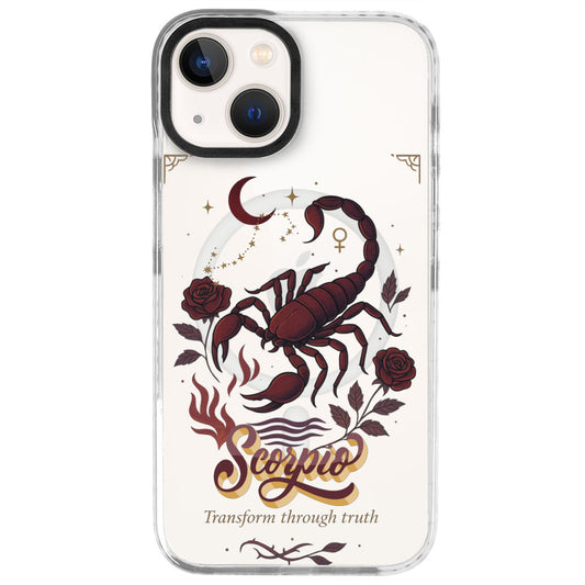 iPhone 13 Akrep Burcu Way of Aries Telefon Kılıfı - Beyaz