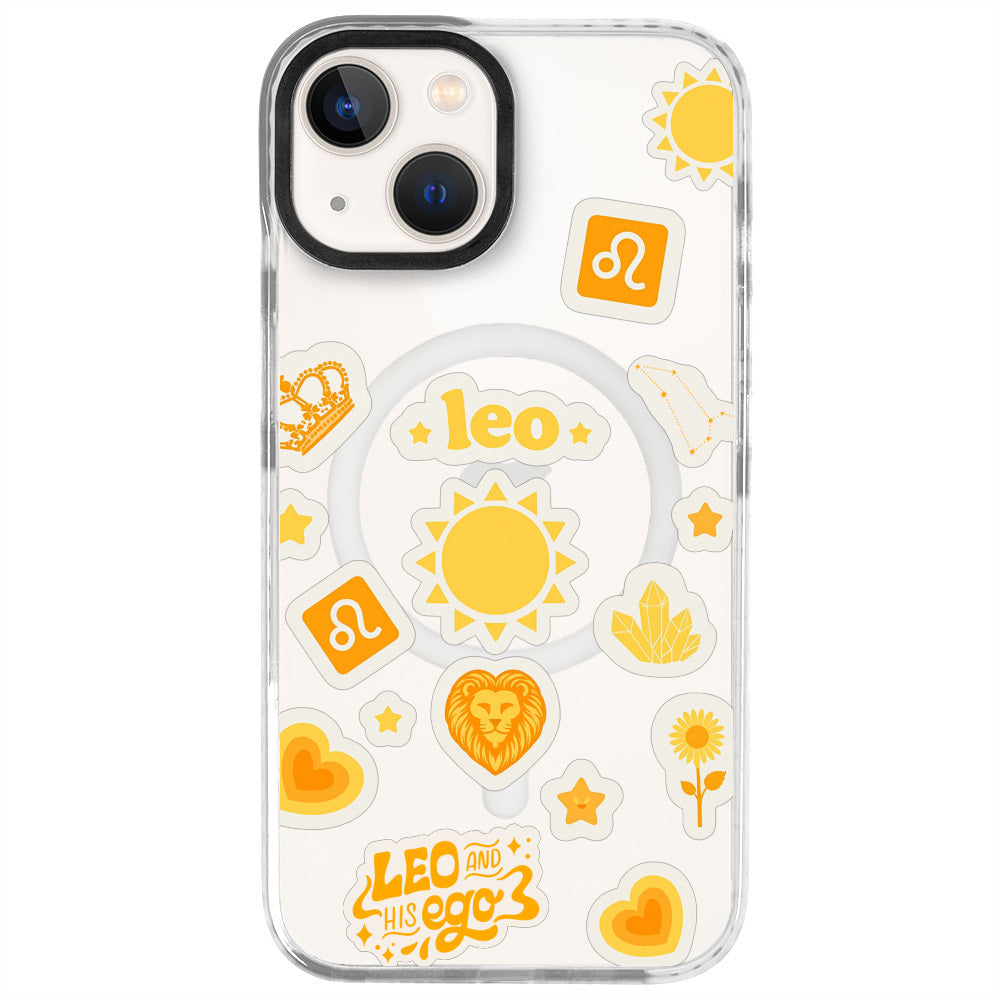 iPhone 13 Aslan Burcu Sweet Rules Telefon Kılıfı - Beyaz