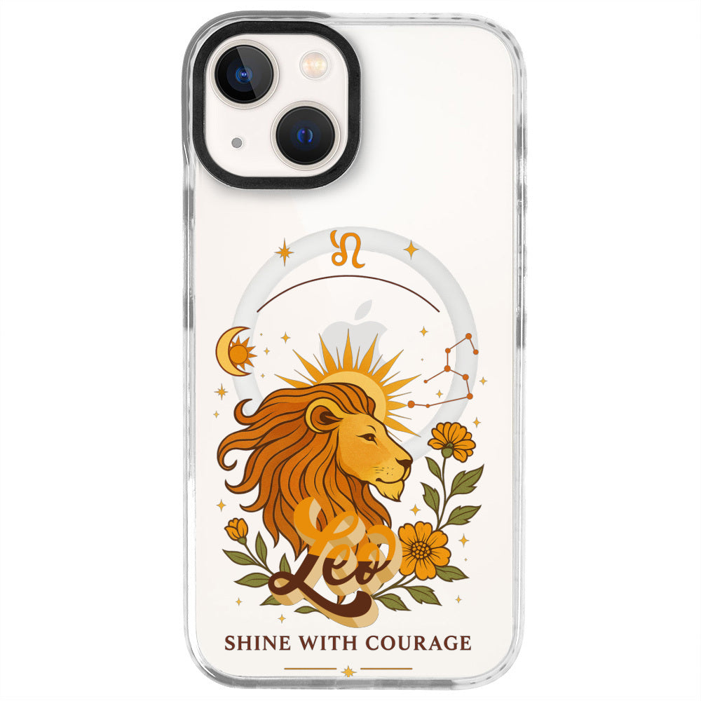 iPhone 13 Aslan Burcu Way of Aries Telefon Kılıfı - Beyaz