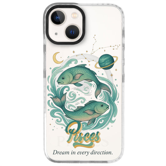 iPhone 13 Balık Burcu Way of Aries Telefon Kılıfı - Beyaz