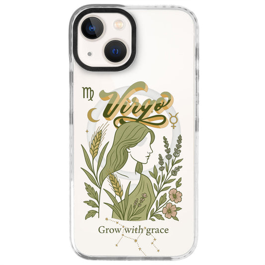 iPhone 13 Başak Burcu Way of Aries Telefon Kılıfı - Beyaz