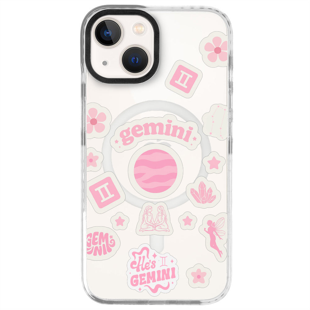 iPhone 13 İkizler Burcu Sweet Rules Telefon Kılıfı - Beyaz