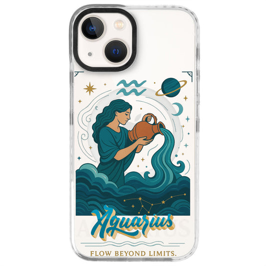 iPhone 13 Kova Burcu Way of Aries Telefon Kılıfı - Beyaz