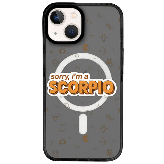 iPhone 13 Akrep Burcu Sorry Zodiac Telefon Kılıfı - Cool Black
