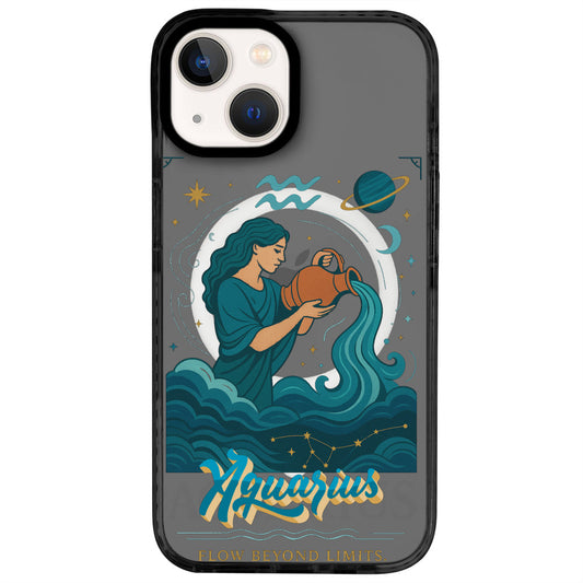 iPhone 13 Kova Burcu Way of Aries Telefon Kılıfı - Cool Black
