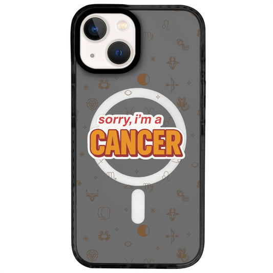 iPhone 13 Yengeç Burcu Sorry Zodiac Telefon Kılıfı - Cool Black