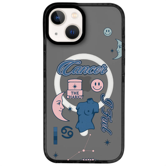 iPhone 13 Yengeç Burcu The Emperor Telefon Kılıfı - Cool Black
