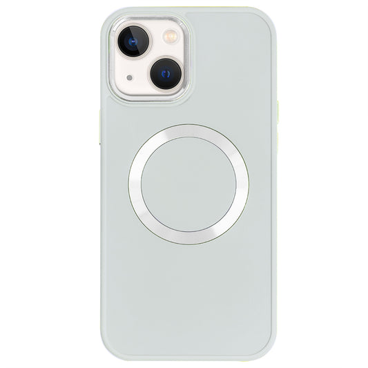 Apple iPhone 15 Renkli Magsafe Case Kırık Beyaz