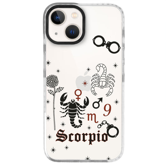 iPhone 13 Mini Akrep Burcu The Emperor Telefon Kılıfı - Beyaz