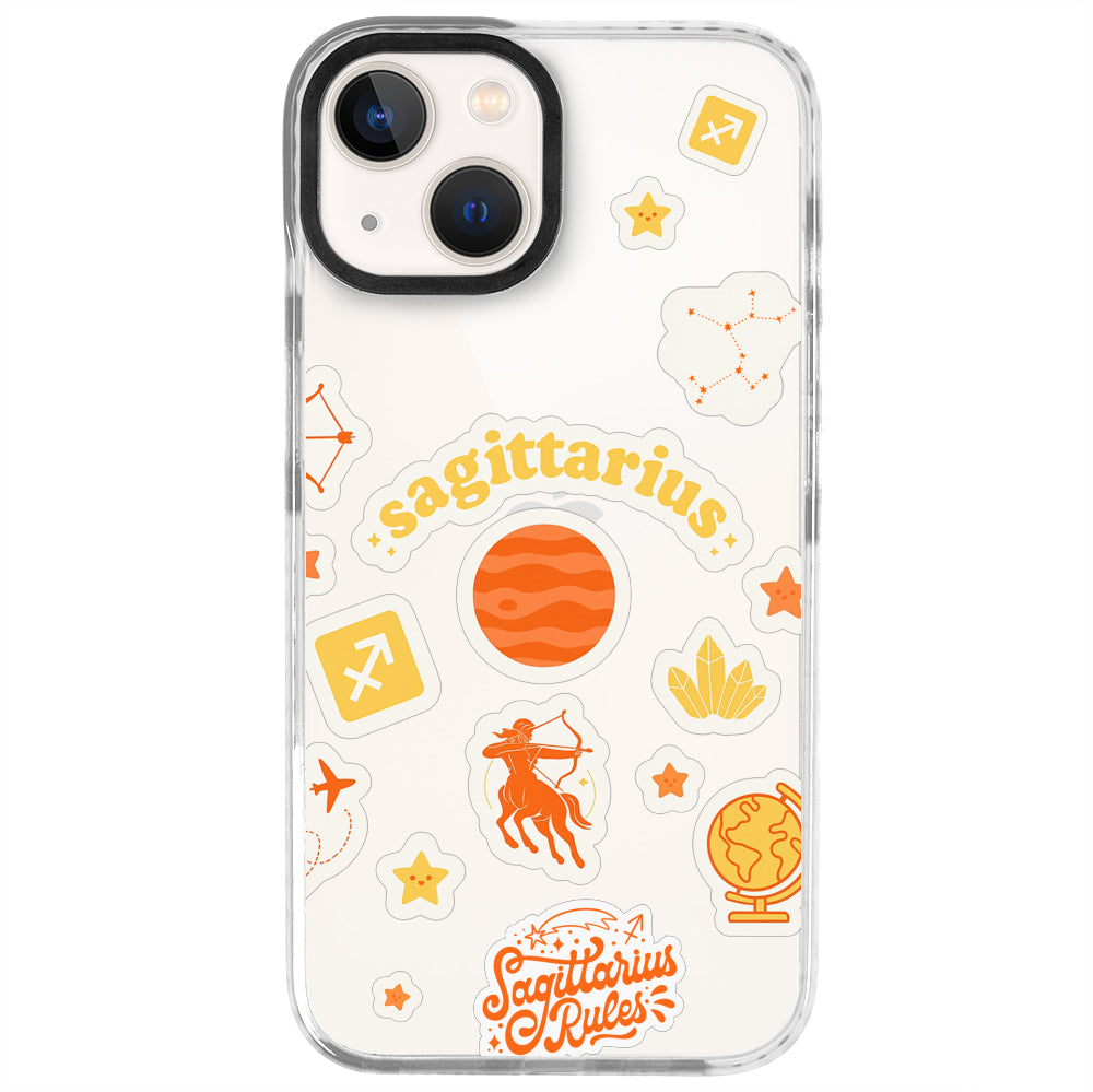 iPhone 13 Mini Yay Burcu Sweet Rules Telefon Kılıfı - Beyaz