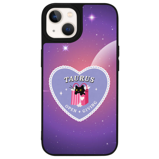 iPhone 13 Mini Boğa Burcu Heart In Stars Telefon Kılıfı - Popsoketsiz