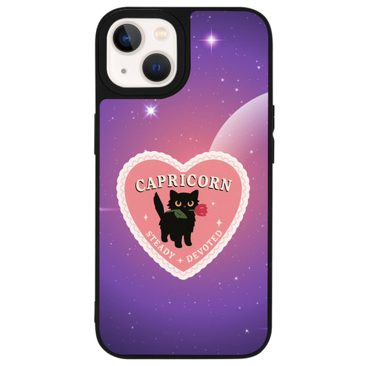 iPhone 13 Mini Oğlak Burcu Heart In Stars Telefon Kılıfı - Popsoketsiz