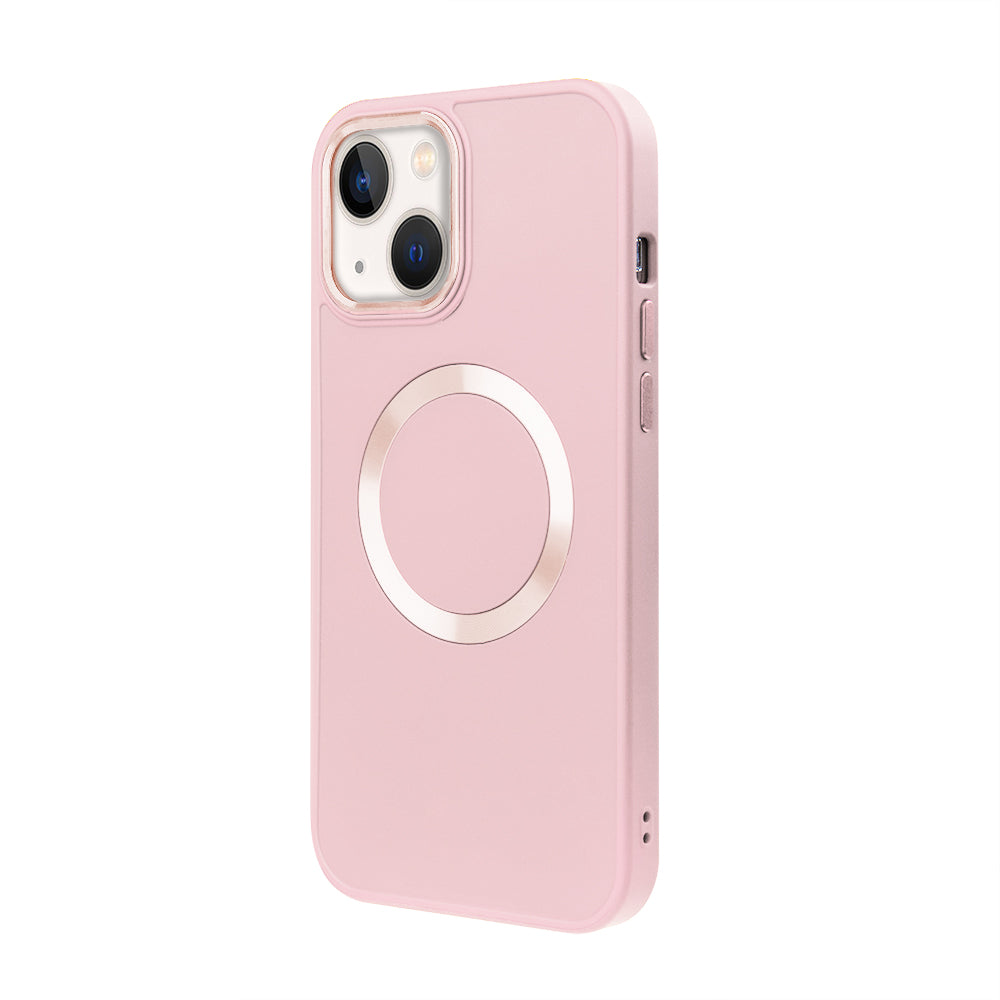 Apple iPhone 15 Plus Renkli Magsafe Case Pembe