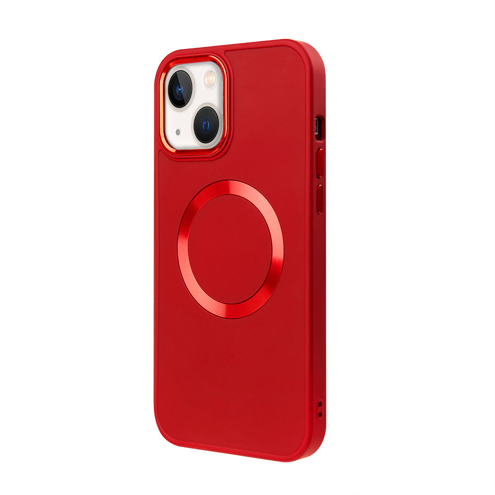 Apple iPhone 15 Renkli Magsafe Case Kırmızı
