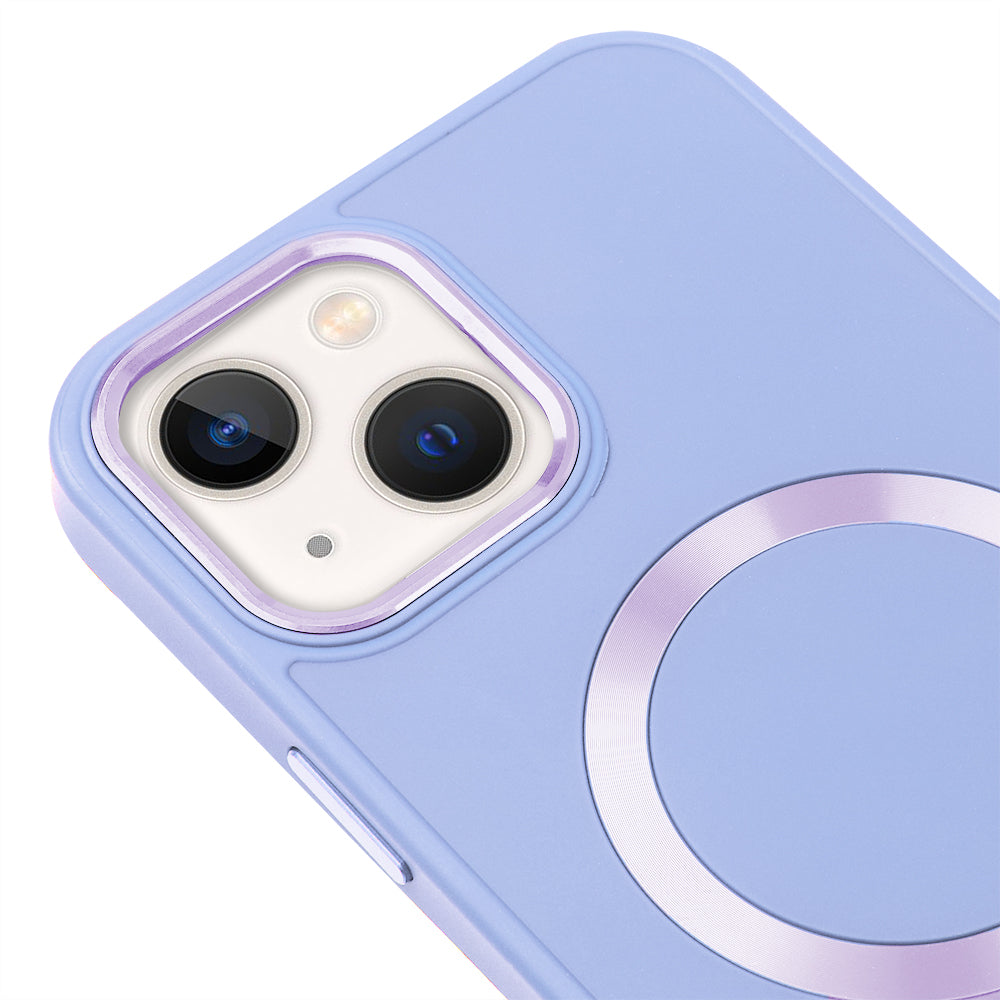 Apple iPhone 14 Renkli Magsafe Case Lila