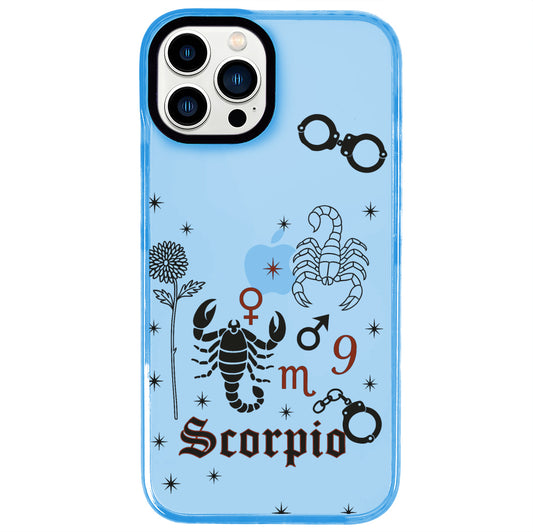 iPhone 13 Pro Akrep Burcu The Emperor Telefon Kılıfı - Azure