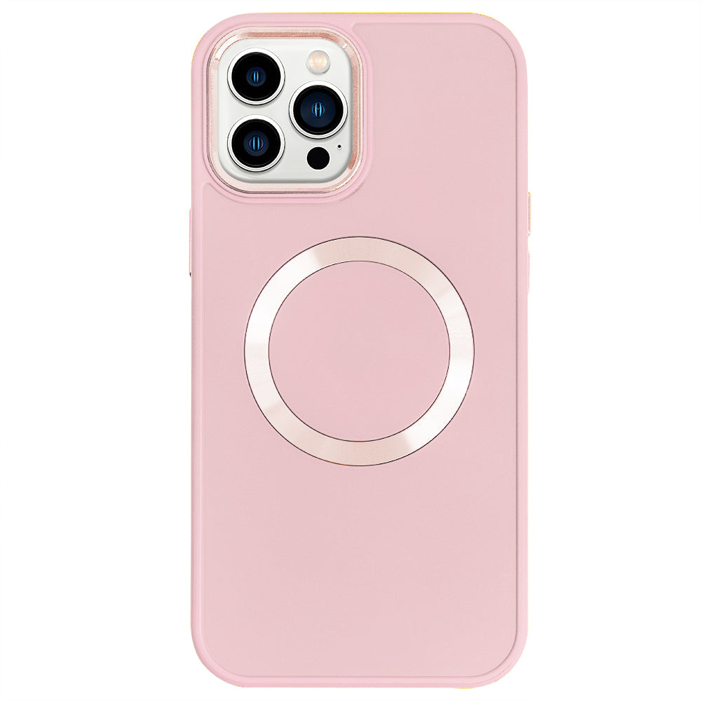 Apple iPhone 15 Pro Renkli Magsafe Case Pembe