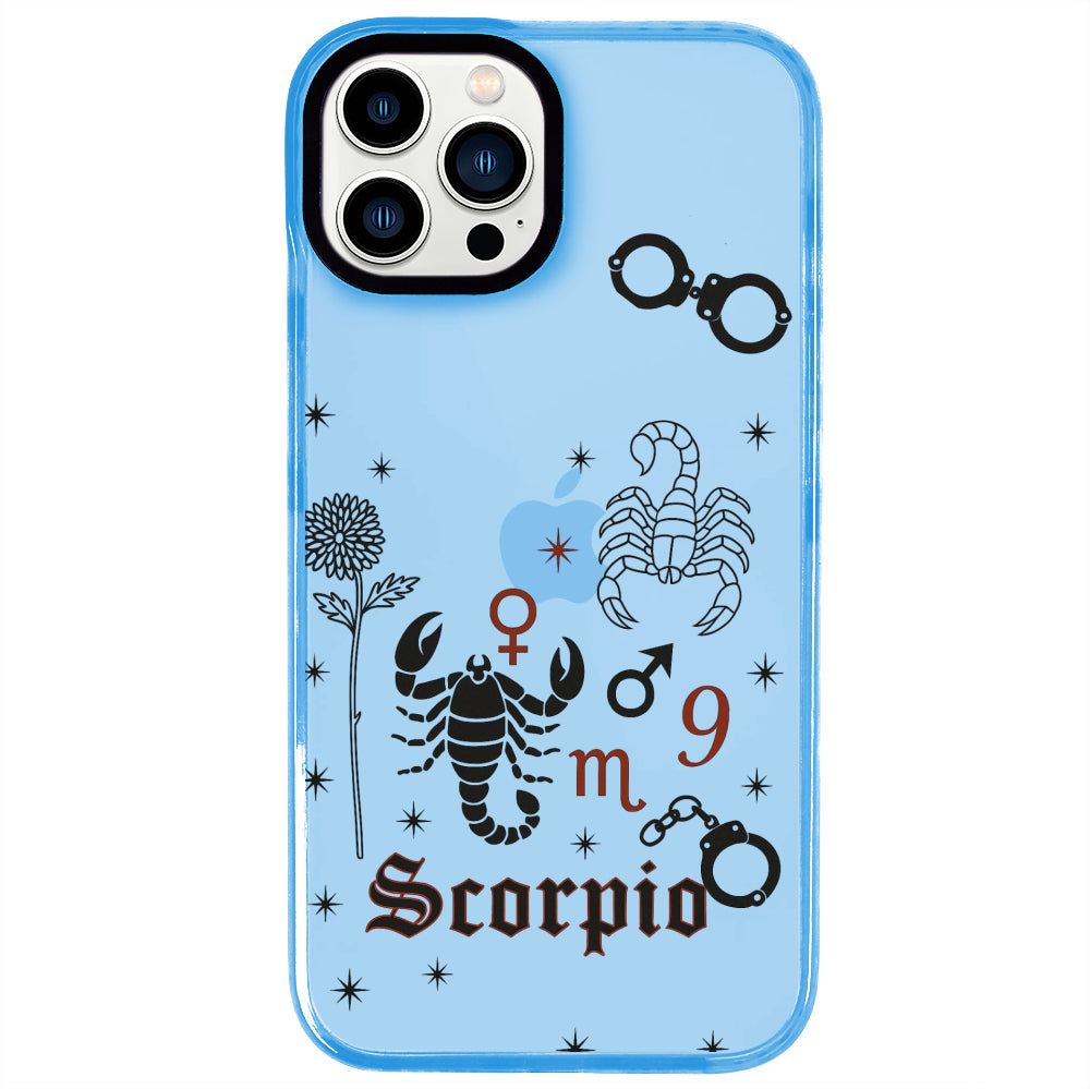 iPhone 13 Pro Max Akrep Burcu The Emperor Telefon Kılıfı - Azure