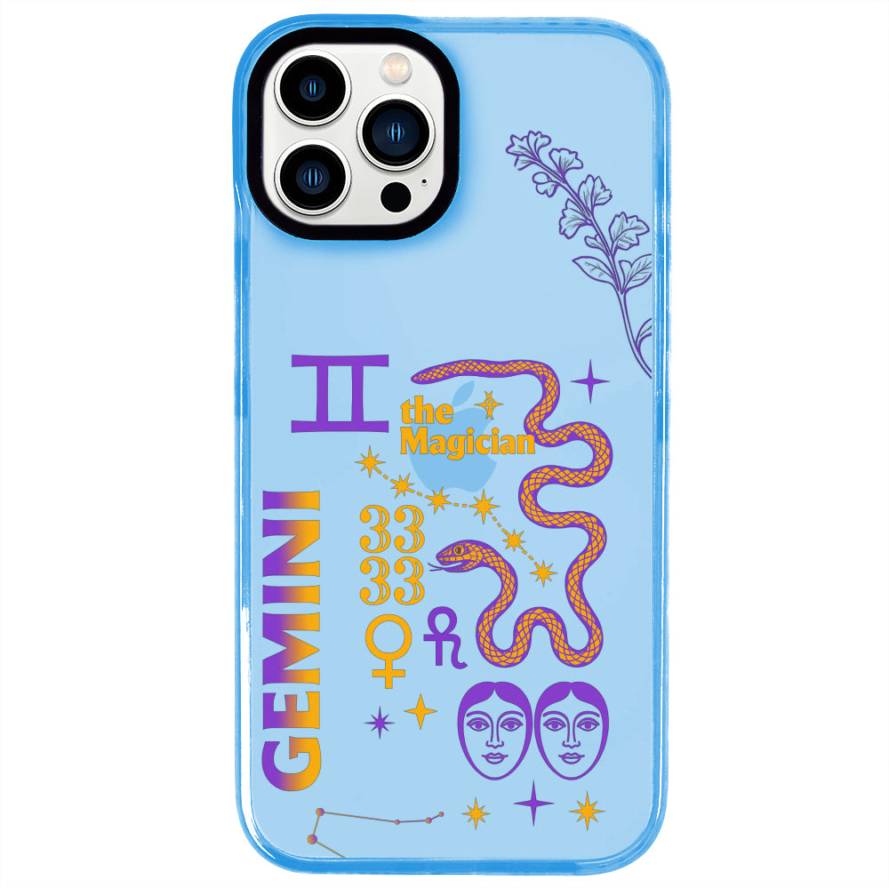 iPhone 13 Pro Max İkizler Burcu The Emperor Telefon Kılıfı - Azure