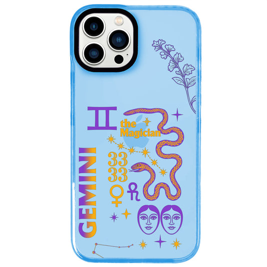 iPhone 13 Pro Max İkizler Burcu The Emperor Telefon Kılıfı - Azure