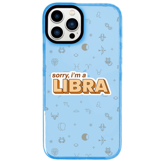 iPhone 13 Pro Max Terazi Burcu Sorry Zodiac Telefon Kılıfı - Azure