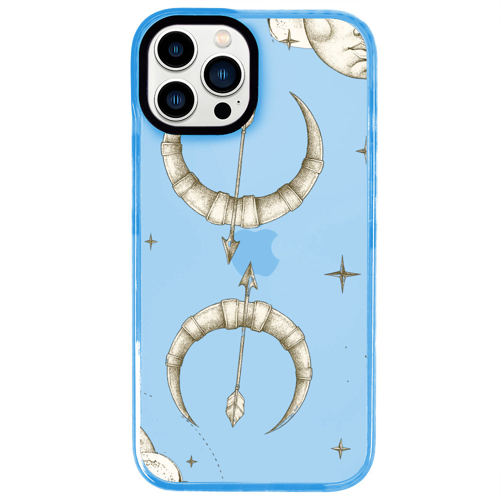 iPhone 13 Pro Max Yay Burcu Soft Stars Telefon Kılıfı - Azure