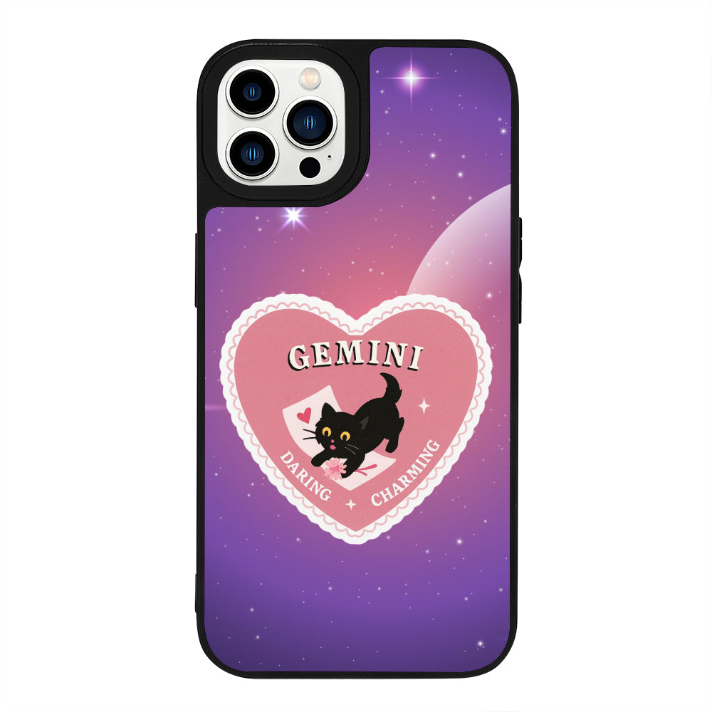 iPhone 13 Pro Max İkizler Burcu Heart In Stars Telefon Kılıfı - Popsoketsiz