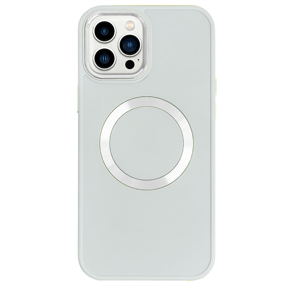 Apple iPhone 13 Pro Max Renkli Magsafe Case Kırık Beyaz
